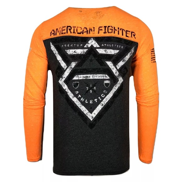 AMERICAN FIGHTER Mens T-Shirt LAKEHUSRT L/S TMT - Picture 4 of 8